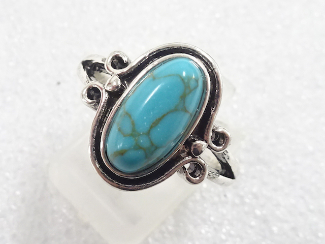 色石　指輪(18.5号)